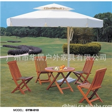 供应T-3043户外折叠桌椅、实木折叠椅子批发、桌椅配套伞