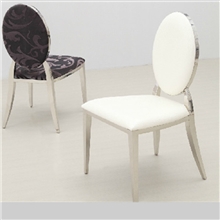 杰构家居不锈钢高档餐椅时尚大气简约热卖休闲圆背椅酒店家具