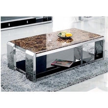 不锈钢茶几大理石茶几钢化玻璃茶几后现代酒店家具