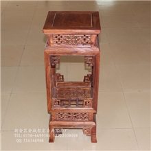 中式仿明清古典红木家具实木非洲黄花梨灯笼花几花架配沙发角几