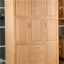松木衣柜实木衣柜松木三门衣柜衣橱三门柜