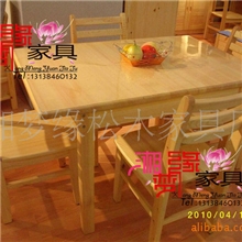 厂家直销订做松木家具实木家具松木餐桌餐台