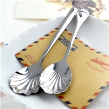新品zakka外贸原单餐具萌系名古屋贝壳不锈钢勺【JST13.21】