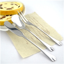 日韩早餐刀叉勺水滴不锈钢餐具牛油刀果酱勺水果叉【JST11/12】