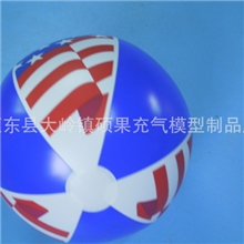 工厂定制USA充气沙滩球，PVC充气玩具，PVC充气广告模型