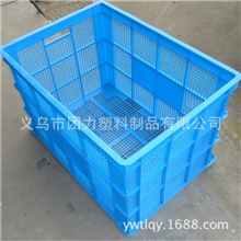 义乌厂家塑料筐批发周转筐塑料周转筐加厚全新料塑料筐配轮子