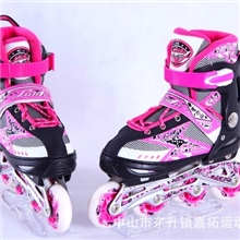 轮语单排直排儿童轮滑鞋系列LY-C005款溜冰鞋旱冰鞋单闪批发