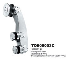 厂家专业生产玻璃门淋浴房圆管25管滑轮吊轮