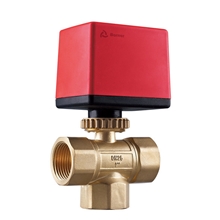 电动阀三通小型内螺纹阀门电热执行器风机盘管电动阀