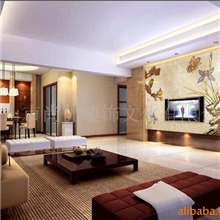 供应电视背景墙拼花石材工程拼花陶瓷拨打线