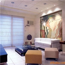 电视墙背景客厅背景墙石材陶瓷镶嵌壁画