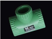 厂家长期生产PPR管件T40X32的绿净异径三通