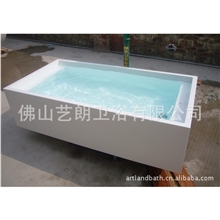 精品人造石浴缸表面光洁度高高档连体浴缸
