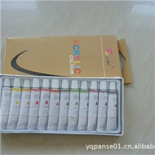 12ml12色铝管丙烯颜料套装