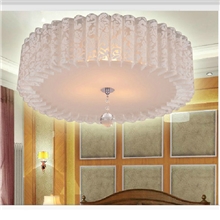 PP圆形吸顶灯儿童房卧室灯现代简约客厅灯具特价简约水晶吸顶灯