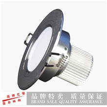 明装圆形筒灯透明磨砂LED筒灯室内服装店奶茶店LED天花筒灯