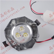 厂家热销八角形珍珠黑色水晶过道灯