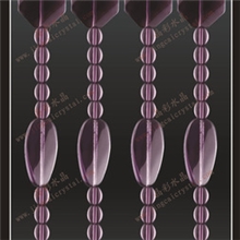 生产销售高档人造紫色水晶珠帘批发