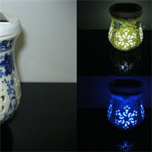 【厂家直销】创意时尚景德陶瓷太阳能灯青花瓶造型太阳能路灯