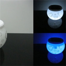 〖批发供应〗创意时尚太阳能小夜灯防爆管心形图案LED小夜灯