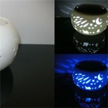 〖批发供应〗创意时尚LED太阳能户外灯流星雨图案陶瓷户外灯