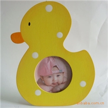 木制相框，可爱卡通系列木相框，可爱鸭子木相框