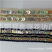 【厂家直销】珠链珠片花边