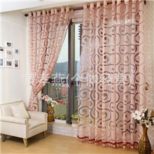 1028圆圈纱提花剪花窗纱厂家批发零剪