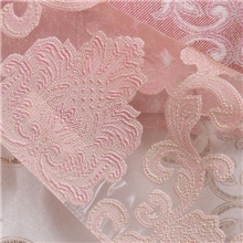 窗帘厂家直销新款欧式提花剪花窗纱窗帘布配套纱粉色装饰纱帘