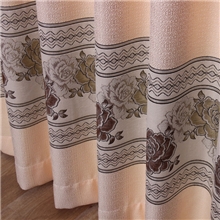 厂家直销金丝提花窗帘布料批发中式古典大牡丹客厅书房窗帘300#