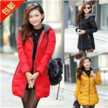 2013冬季棉服棉衣女装外套韩版修身中长款大码加厚棉袄批发