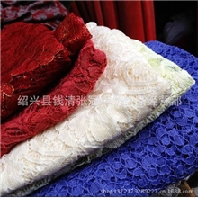 VO8库存批发外贸重工蕾丝花边布料大块布料