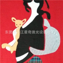 贴布烫图激光切割机布艺切割精度高速度快上门安装培训