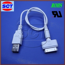 厂家直供usb接插件USB+DC3.5+iPhone端子连接线