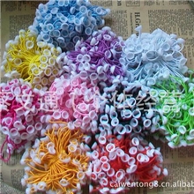 DIY手工发饰配件材料韩国儿童发绳发圈双头带帽皮筋