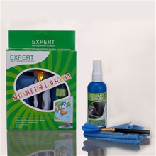 亮洁清洁套装扇形三件套电脑电视液晶屏幕清洁液工厂批发可OEM