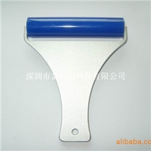 粘尘滚轮/清洁滚轮/除尘滚轮/粘尘轮银白色铝片架4寸*外径22mm