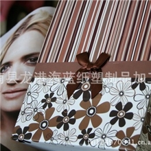 专业供应高档手提袋包装袋礼品袋白底褐色拉丝花大中小