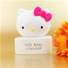 现货新款hellokitty汽车香水座坐KT猫车用香水香膏车内摆件