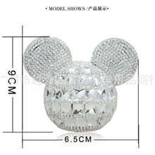 2013时尚镶钻系列汽车香水座迪士尼米奇头彩贴钻汽车用品摆件