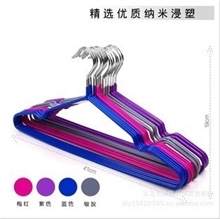 新款带凹槽纳米浸塑衣架