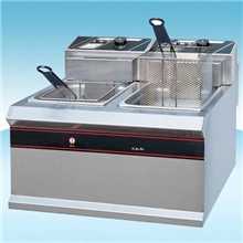 供应双缸双筛电炸炉新粤海EF-904