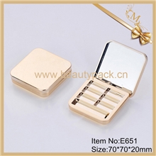 六色方形带镜眼影盒彩妆包装