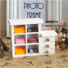 厂家直销【迷你】小家具衣柜柜子木质玩具小柜子拍摄道具场