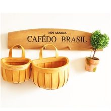 热卖zakka杂货原木做旧衣帽挂钩四头挂钩壁挂装饰墙上壁挂