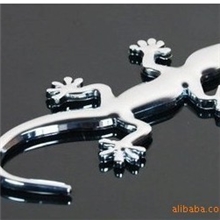 壁虎车贴3D个性立体贴吉祥辟邪壁虎纯金属不掉色汽车装饰贴