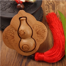 厂家直销汽车挂件葫芦葫芦雕刻木质挂件工艺礼品挂饰批发