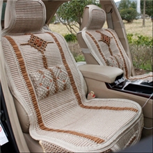 汽车坐垫新款中国结坐垫汽车四季垫冰丝坐垫夏季仿手编