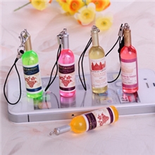 T厂家直销小商品批发创意汽车钥匙扣仿真塑料啤酒瓶钥匙扣