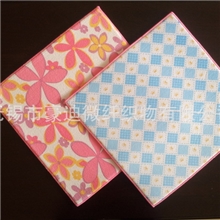 厂家直销多色双面印花百洁布35*35cm